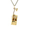 vintage Golden vintage ski lift pendant 18 kt