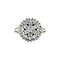 vintage White gold vintage entourage ring with diamond 14 kt