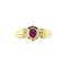 vintage Golden vintage ring with ruby 14 kt