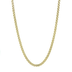 Gold fantasy gourmet necklace 14 kt