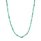 vintage Vintage emerald necklace with gold clasp 14 kt