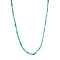 vintage Vintage emerald necklace with gold clasp 14 kt