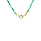 vintage Vintage emerald necklace with gold clasp 14 kt
