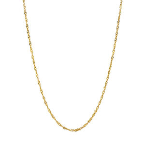 Gold Singapore necklace 14 kt