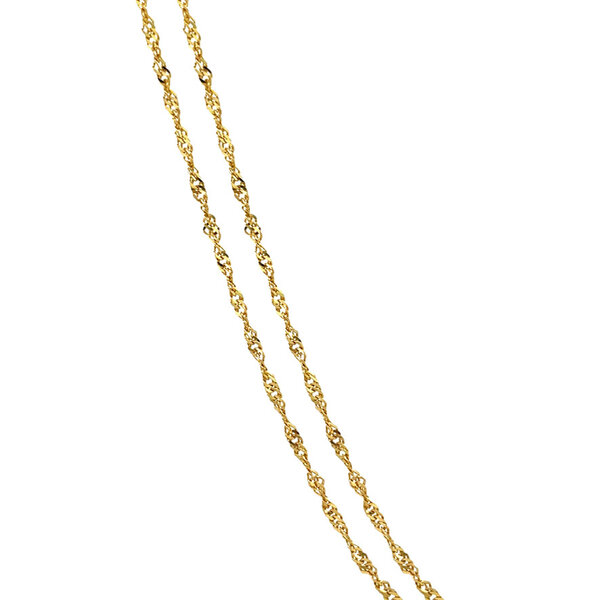 vintage Gouden vintage singapore collier 14 kt