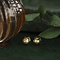 vintage Gold vintage ball stud earrings 14 kt