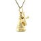 vintage Gold vintage mill pendant with mother-of-pearl 14 kt