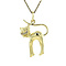 vintage Gouden vintage kat hanger 14 kt