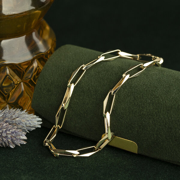 vintage Gouden vintage closed forever armband 14 kt