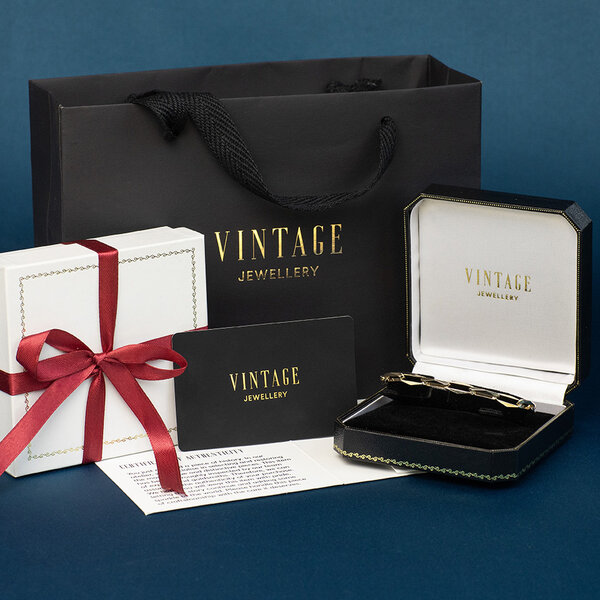 vintage Gouden vintage closed forever armband 14 kt