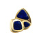 vintage Golden vintage ring with lapis lazuli 18 kt
