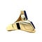 vintage Gouden vintage ring met lapis lazuli 18 kt
