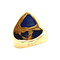 vintage Gouden vintage ring met lapis lazuli 18 kt