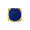vintage Gouden vintage zegelring met lapis lazuli 18 kt