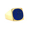 vintage Gold vintage signet ring with lapis lazuli 18 kt