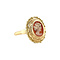vintage Gouden vintage ring met camee 14 kt