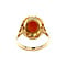 vintage Gouden vintage ring met camee 14 kt