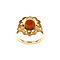 vintage Golden vintage ring with cameo 14 kt