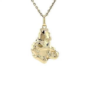 Golden Winnie the Pooh pendant 14 kt