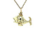 vintage Golden vintage fish pendant 14 kt