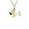 vintage Golden vintage fish pendant 14 kt