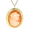 vintage Gold vintage pendant with cameo 14 kt