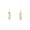 vintage Gold vintage smooth hoop earrings 14 kt