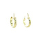 vintage Gold vintage smooth hoop earrings 14 kt