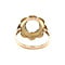 vintage Gouden vintage ring met topaas 14 kt
