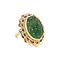 vintage Gouden vintage ring met jade 14 kt