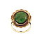 vintage Gouden vintage ring met jade 14 kt