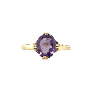 Ring with amethyst 12 kt