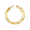 vintage Golden vintage fantasy hoop earrings 14 kt