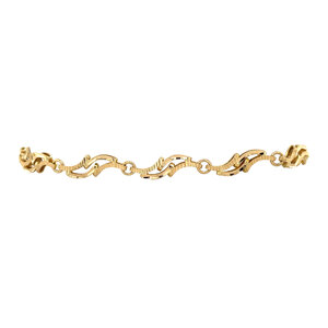 Gold fantasy bracelet 18 kt