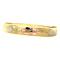 vintage Tricolour gold vintage bangle with engraving 14 kt