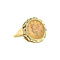 vintage Golden vintage coin ring 14 kt