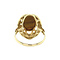 vintage Gouden vintage ring met tijgeroog 14 kt
