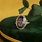 vintage Gold vintage ring with sapphire 14 kt