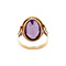 vintage Gold vintage ring with sapphire 14 kt
