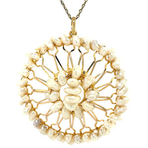 Gouden hanger met parel 20 kt