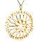 vintage Gold vintage pendant with pearl 20 kt