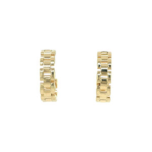 Gold stud earrings 14 kt