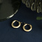 vintage Gold vintage smooth hoop earrings 14 kt