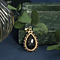 vintage Gold vintage entourage pendant with garnet 14 kt