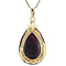 vintage Gold vintage entourage pendant with garnet 14 kt