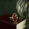 vintage Gold vintage ring with carnelian 14 kt