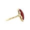vintage Gouden vintage ring met carneool 14 kt