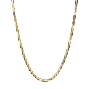 Gouden slangen collier 14 kt