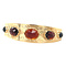 vintage Gold vintage bangle with garnet 14 kt