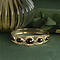 vintage Gouden vintage bangle met granaat 14 kt
